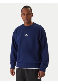 Adidas - adidas Bluza Essentials Feel Cozy JE3792 Granatowy Regular Fit. Kolor: niebieski. Materiał: syntetyk