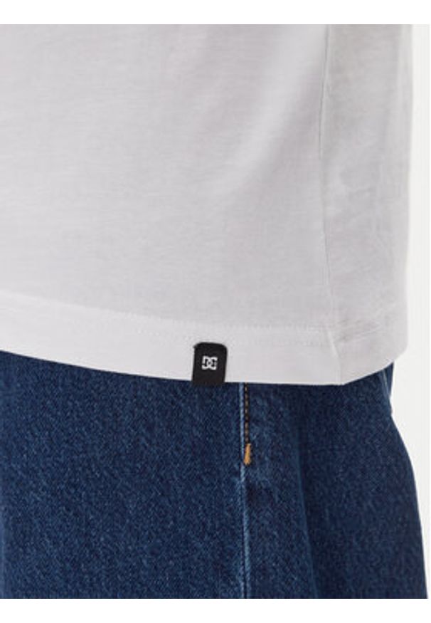DC Shoes T-Shirt ADYZT05377 Biały Regular Fit. Kolor: biały. Materiał: bawełna