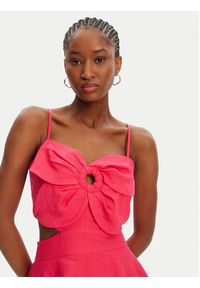 ACCESS FASHION Sukienka wieczorowa 53-3365-139 Różowy Slim Fit. Kolor: różowy. Materiał: wiskoza. Styl: wizytowy #5