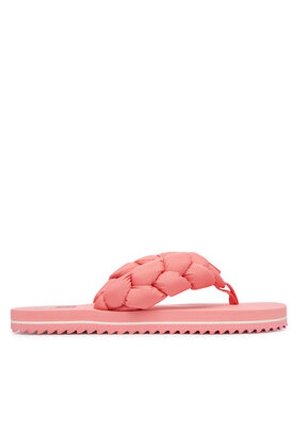 Tommy Jeans Japonki Braided Thong Beach Sandal EN0EN02877 Różowy. Kolor: różowy. Materiał: materiał