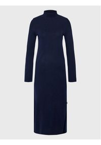 Ecoalf Sukienka dzianinowa Inma GADRINMAD6260WW22 Granatowy Regular Fit. Kolor: niebieski. Materiał: wełna, syntetyk #1