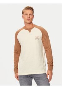 INDICODE Longsleeve Canton 45-657 Brązowy Regular Fit. Kolor: brązowy. Materiał: bawełna. Długość rękawa: długi rękaw