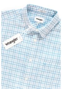 Wrangler - KOSZULA WRANGLER SS 1PKT SHIRT CERULEAN W5881OPVT 112129597. Materiał: bawełna. Styl: klasyczny #7