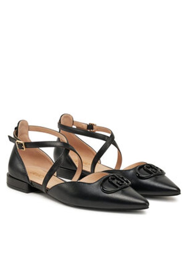 Liu Jo Baleriny Viola 19 SA5025 PX460 Czarny. Kolor: czarny. Materiał: skóra