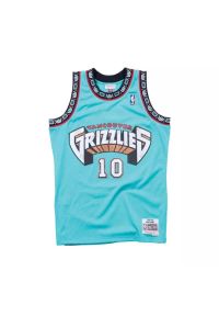 Mitchell & Ness - Koszulka NBA Vancouver Grizzlies Mike Bibby. Kolor: niebieski, wielokolorowy. Sport: koszykówka