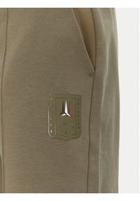 Aeronautica Militare Szorty sportowe 251BF020F584 Khaki Regular Fit. Kolor: brązowy. Materiał: bawełna. Styl: sportowy