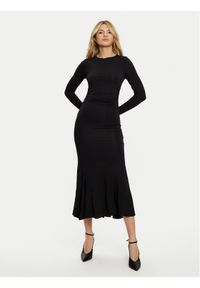 Guess Sukienka codzienna W5RK1K KC1J2 Czarny Bodycon Fit. Okazja: na co dzień. Kolor: czarny. Materiał: wiskoza. Typ sukienki: proste, bodycon. Styl: casual