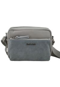 Barberini's - Listonoszka skórzana BARBERINI'S j. szara 788/1-8. Kolor: szary. Wzór: aplikacja. Materiał: skórzane. Styl: casual #1