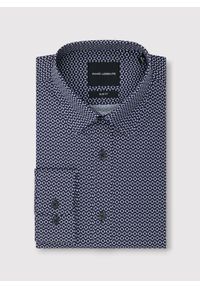 Pako Lorente - PAKO LORENTE – Granatowa koszula w kwiaty. Kolor: niebieski. Materiał: elastan, bawełna. Długość rękawa: długi rękaw. Długość: długie. Wzór: kwiaty #9