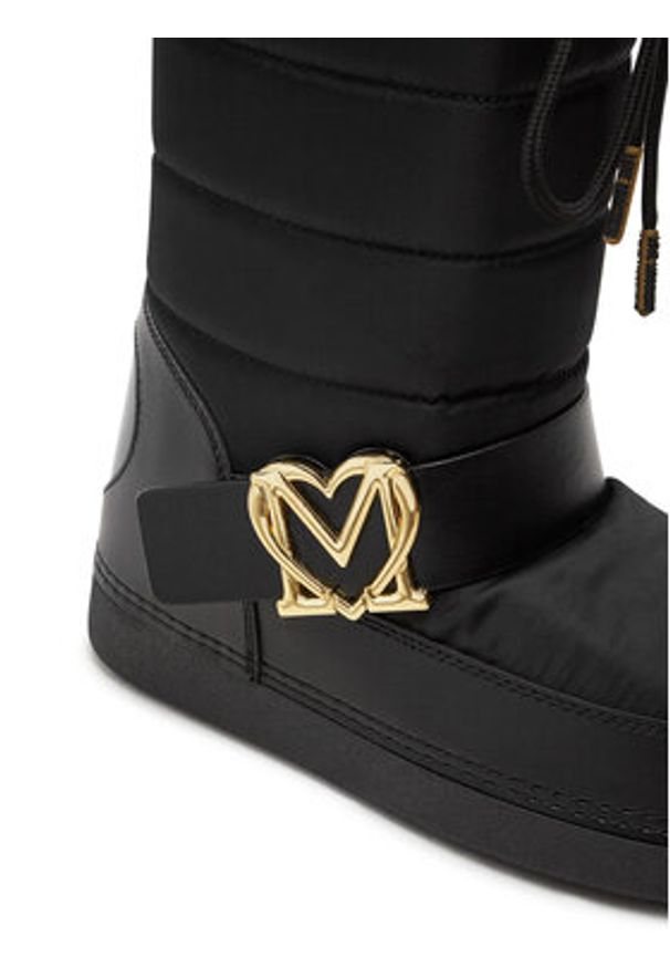 Love Moschino - LOVE MOSCHINO Śniegowce JA24052G1LISB00B Czarny. Kolor: czarny. Materiał: materiał