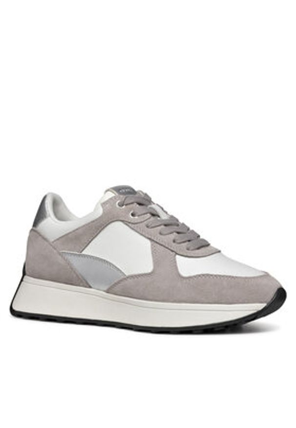 Geox Sneakersy D Amabel D46MDA 08522 C1Z5Y Biały. Kolor: biały. Materiał: skóra