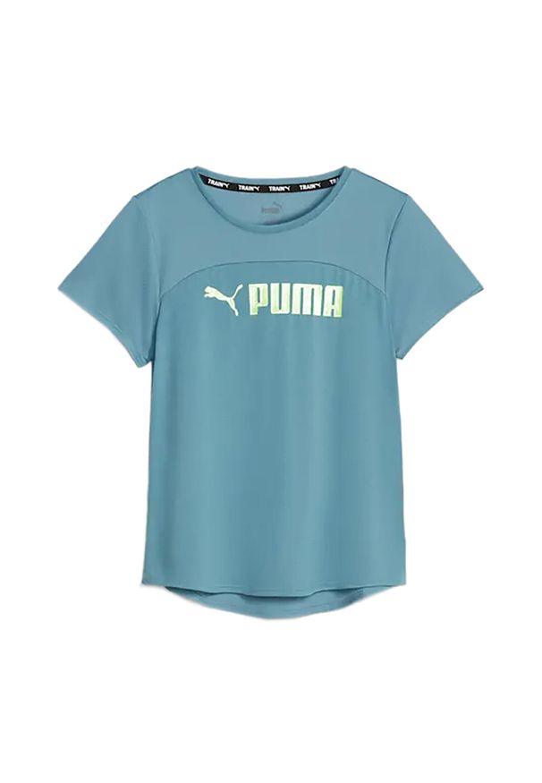 Koszulka Sportowa Damska Puma Fit Logo Ultrabreathe. Kolor: zielony
