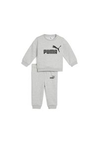 Puma - Zestaw dla małych dzieci Minicats Essentials z bluzą PUMA Light Gray Heather. Kolor: wielokolorowy, czarny, szary. Materiał: guma, prążkowany. Wzór: nadruk