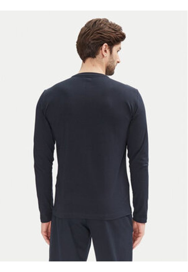 EA7 Emporio Armani Longsleeve 7M000227 AF10373 UB102 Granatowy Slim Fit. Kolor: niebieski. Materiał: bawełna. Długość rękawa: długi rękaw