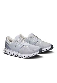 On - ON Cloud 6 W Glacier | White Sneakersy damskie. Kolor: szary #5