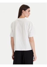 Karl Lagerfeld - KARL LAGERFELD T-Shirt A1W17013 Biały Regular Fit. Typ kołnierza: dekolt w karo. Kolor: biały. Materiał: bawełna #2