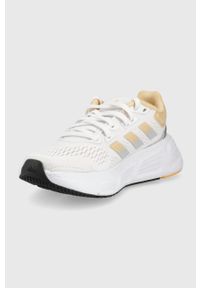 Adidas - adidas buty do biegania Questar kolor biały. Zapięcie: sznurówki. Kolor: biały. Materiał: materiał, guma. Szerokość cholewki: normalna #3