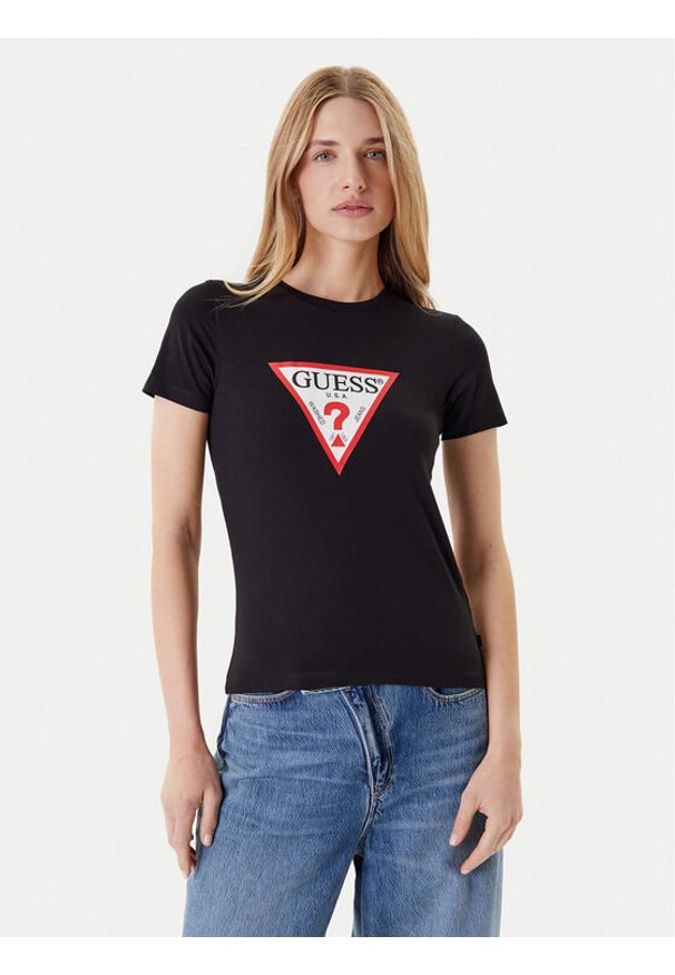 Karl Lagerfeld - KARL LAGERFELD T-Shirt 755750 553221 Turkusowy Regular Fit. Typ kołnierza: dekolt w karo. Kolor: turkusowy. Materiał: bawełna