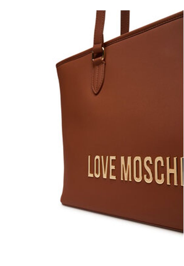 Love Moschino - LOVE MOSCHINO Torebka JC4190PP1NKD0312 Brązowy. Kolor: brązowy. Materiał: skórzane