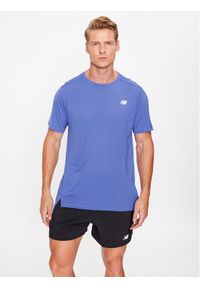 New Balance T-Shirt Accelerate Short Sleeve MT23222 Niebieski Regular Fit. Kolor: niebieski. Materiał: syntetyk #1