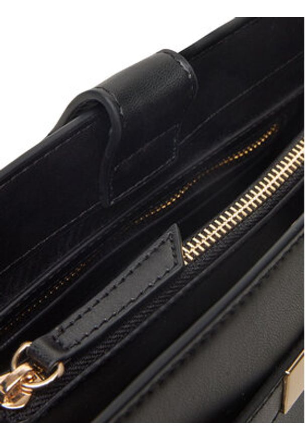TOMMY HILFIGER - Tommy Hilfiger Torebka Heritage Shoulder Bag AW0AW17182 Czarny. Kolor: czarny. Materiał: skórzane