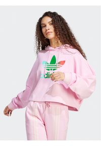 Adidas - adidas Bluza IK7863 Różowy. Kolor: różowy. Materiał: bawełna