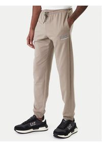 EA7 Emporio Armani Dres 7M001318 AF13512 U6167 Beżowy Regular Fit. Kolor: beżowy. Materiał: bawełna #5