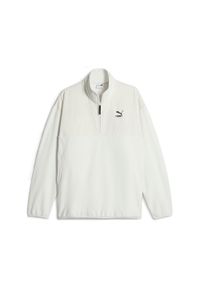 Polar zapinany do połowy Puma Classics Utility Fleece. Kolor: wielokolorowy, szary, biały. Materiał: polar #1