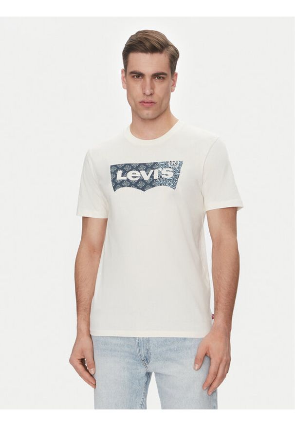 Levi's® T-Shirt Graphic 22491-1811 Écru Standard Fit. Materiał: bawełna