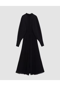 Patrizia Pepe - PATRIZIA PEPE - Długa plisowana sukienka. Kolor: czarny. Materiał: poliester. Typ sukienki: rozkloszowane, oversize. Styl: elegancki. Długość: maxi #4