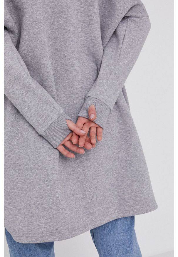 Answear Lab - Bluza. Kolor: szary. Długość rękawa: długi rękaw. Długość: długie. Styl: wakacyjny