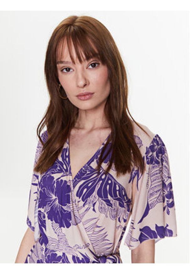 Pinko Sukienka letnia 100994 A0RL Fioletowy Regular Fit. Kolor: fioletowy. Materiał: wiskoza. Sezon: lato