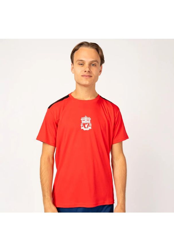 LIVERPOOL FC - Koszulka Piłkarska męska Liverpool. Kolor: czerwony. Materiał: poliester. Sport: piłka nożna