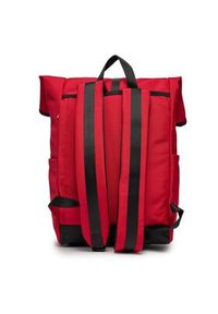TOMMY HILFIGER - Tommy Hilfiger Plecak Th Monotype Rolltop Backpack AM0AM11792 Czerwony. Kolor: czerwony. Materiał: materiał