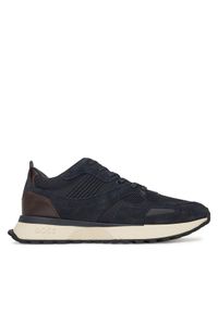 BOSS Sneakersy Jonah 50542119 Granatowy. Kolor: niebieski. Materiał: zamsz, skóra