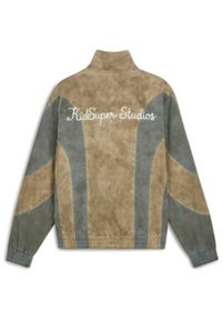 Kurtka Puma X Kidsuper Track Jacket, Mężczyźni. Kolor: beżowy. Materiał: puch, materiał, bawełna. Sport: turystyka piesza