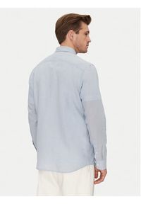 Calvin Klein Koszula K10K114488 Błękitny Regular Fit. Kolor: niebieski. Materiał: len, bawełna #5