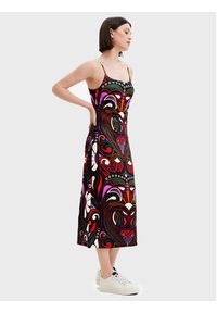 Desigual Sukienka codzienna Marca 22WWVK23 Kolorowy Slim Fit. Okazja: na co dzień. Materiał: syntetyk. Wzór: kolorowy. Typ sukienki: proste. Styl: casual #5