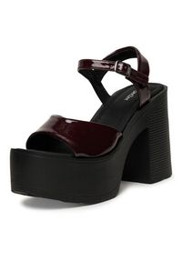 DeeZee Sandały ZB8358-1 Bordowy. Kolor: czerwony. Materiał: skóra #6