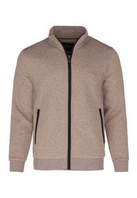 Volcano - Bluza męska B-LIPSO. Typ kołnierza: kołnierzyk stójkowy, bez kaptura. Materiał: materiał, dzianina. Styl: klasyczny