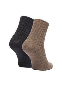 Nine West Skarpety długie CEO_LA_NW_12744_Z_AW25 (2-PACK) Brązowy. Kolor: brązowy. Materiał: poliamid, nylon #2