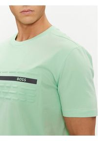 BOSS - Boss T-Shirt 50513010 Zielony Regular Fit. Kolor: zielony. Materiał: bawełna #5