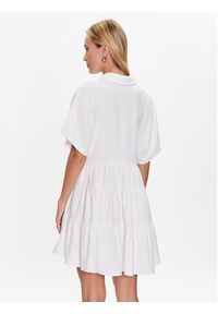 Silvian Heach Sukienka koszulowa GPP23328VE Biały Relaxed Fit. Kolor: biały. Materiał: wiskoza. Typ sukienki: koszulowe
