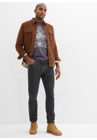 bonprix - Dżinsy z elastycznymi wstawkami w talii, classic fit, prosta nogawka. Stan: podwyższony. Kolor: czarny #3