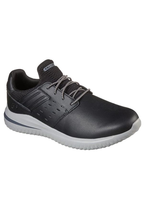 skechers - Buty SKECHERS DELSON 3.0 EZRA Czarny. Kolor: czarny. Materiał: tkanina
