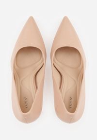 Born2be - Beżowe Klasyczne Szpilki VICES o Gładkim Wykończeniu Selimya. Okazja: na co dzień, na ślub cywilny, do pracy, na wesele. Kolor: beżowy. Materiał: jeans. Wzór: gładki. Obcas: na szpilce. Styl: klasyczny #8