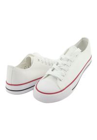 Białe Trampki Atletico CNSD-1 white. Kolor: biały. Materiał: materiał. Styl: elegancki #4