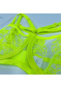 Intica - Komplet bielizny z delikatnymi zdobieniami dla podkreślenia sylwetki Lelah. Kolor: czarny. Materiał: materiał. Wzór: aplikacja #6