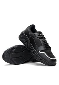 Sneakersy męskie czarne Armani Exchange XUX104 XV298 00002. Kolor: czarny