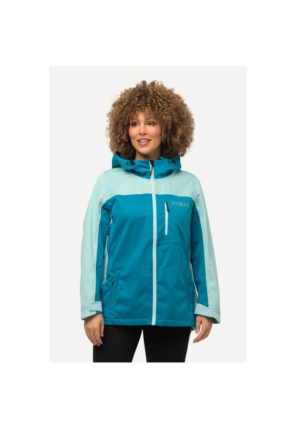 ULLA POPKEN - Damskie Kurtka funkcyjna HYPRAR wodoodporna kaptur. Kolekcja: plus size. Kolor: niebieski. Materiał: poliester, materiał